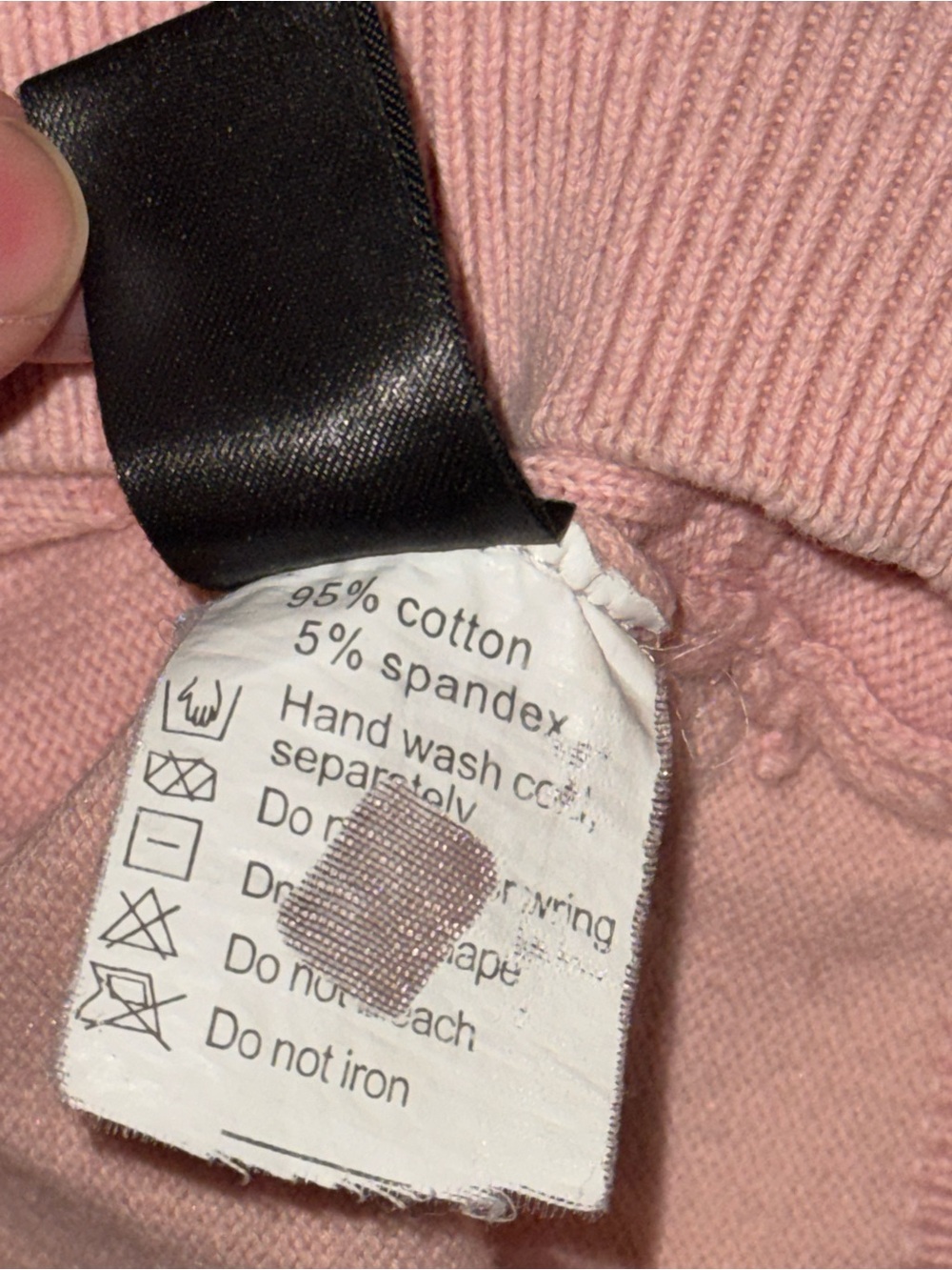 Kamiseta Pink Textured Short Sleeve Knit Sweater Top Size L For layering in Fall - Picture 3 of 11